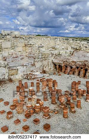 Thermae, excavation site, Kourion, Cyprus, Europe View Large Photo Image Stock Photo - Thermae, excavation site, Kourion, Cyprus, Europe. Fotosearch