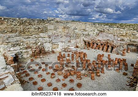 Thermae, excavation site, Kourion, Cyprus, Europe View Large Photo Image Stock Photo - Thermae, excavation site, Kourion, Cyprus, Europe. Fotosearch