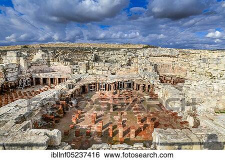 Thermae, excavation site, Kourion, Cyprus, Europe View Large Photo Image Stock Photograph - Thermae, excavation site, Kourion, Cyprus, Europe. Fotosearch