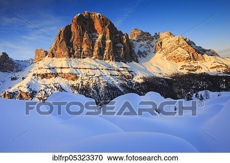 Stock Image - Tofana di Rozes, 3243 m, Dolomites, South Tyrol, Italy, Europe. Fotosearch