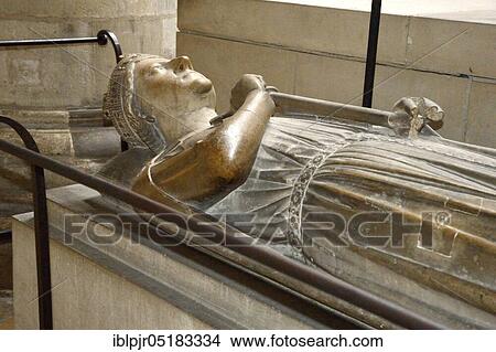 Picture - Tomb of King Richard the Lionheart, Cathedral Notre Dame de Rouen, Richard I, Rouen, Normandy, France, Europe. Fotosearch