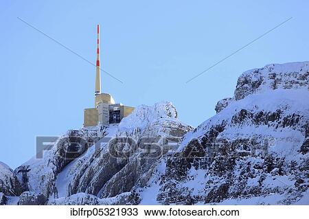 Transmitting station, transmission mast, Säntis summit, Appenzell, Switzerland, Europe View Large Photo Image Stock Image - Transmitting station, transmission mast, Säntis summit, Appenzell, Switzerland, Europe. Fotosearch