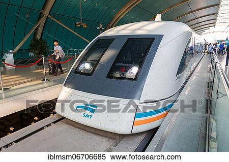 Transrapid Maglev maglev train in Longyang Road station in Shanghai, China, Asia View Large Photo Image Stock Photography - Transrapid Maglev maglev train in Longyang Road station in Shanghai, China, Asia. Fotosearch