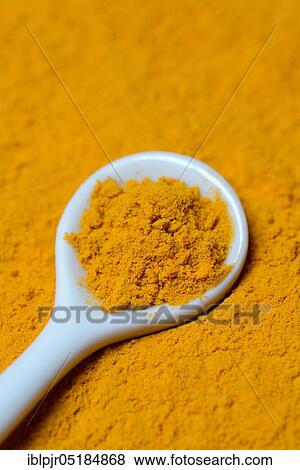 Turmericpowder ( Curcuma longa) View Large Photo Image Stock Photo - Turmericpowder ( Curcuma longa). Fotosearch