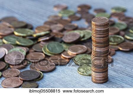 Turret with cent coins, 1 cent coin View Large Photo Image Stock Photography - Turret with cent coins, 1 cent coin. Fotosearch