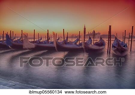 Venice, gondolas in front of St. Mark's Square, Italy, Europe View Large Photo Image Picture - Venice, gondolas in front of St. Mark's Square, Italy, Europe. Fotosearch