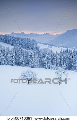 Stock Image - View from Ratenpass with view to the Central Swiss Alps, Switzerland, Europe. Fotosearch