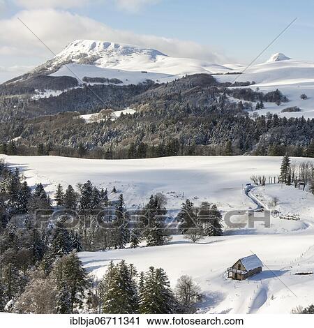 View on Puy Gros and Banne d'Ordanche in winter, Auvergne Volcanoes Regional Nature Park, Puy de Dome, Auvergne Rhone Alpes, France, Europe View Large Photo Image Stock Image - View on Puy Gros and Banne d'Ordanche in winter, Auvergne Volcanoes Regional Nature Park, Puy de Dome, Auvergne Rhone Alpes, France, Europe. Fotosearch