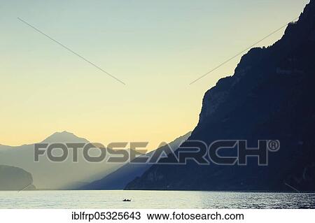 Walensee, St. Gallen, Switzerland, Europe View Large Photo Image Stock Image - Walensee, St. Gallen, Switzerland, Europe. Fotosearch