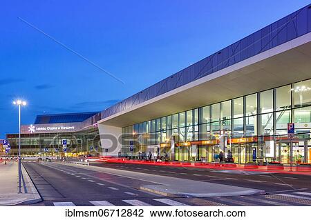 Stock Image - Warsaw Airport Terminal, Poland, Europe. Fotosearch