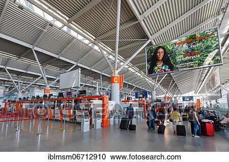 Stock Image - Warsaw Airport Terminal, Poland, Europe. Fotosearch
