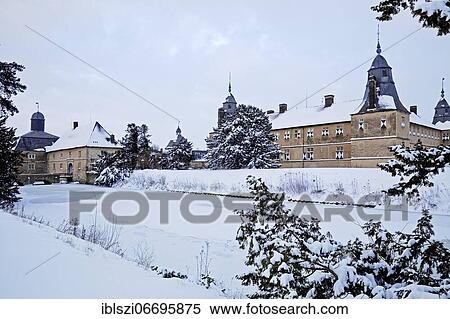 Westerwinkel moated castle in winter, Ascheberg, Münsterland, North Rhine-Westphalia, Germany, Europe View Large Photo Image Stock Photography - Westerwinkel moated castle in winter, Ascheberg, Münsterland, North Rhine-Westphalia, Germany, Europe. Fotosearch