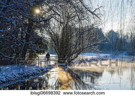 Winter atmosphere, morning sun and fog at the Anzinger Sempt in Markt Swabia, Upper Bavaria, Bavaria, Germany, Europe View Large Photo Image Stock Image - Winter atmosphere, morning sun and fog at the Anzinger Sempt in Markt Swabia, Upper Bavaria, Bavaria, Germany, Europe. Fotosearch