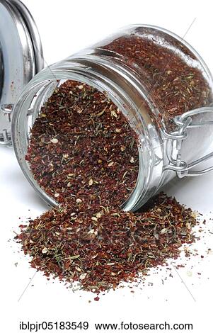 Zaatar, Za'atar, Zatar, Zahtar, spice mixture of sumac, sesame seeds, thyme, salt, North African cuisine, Oriental cuisine, Arabia View Large Photo Image Stock Photo - Zaatar, Za'atar, Zatar, Zahtar, spice mixture of sumac, sesame seeds, thyme, salt, North African cuisine, Oriental cuisine, Arabia. Fotosearch