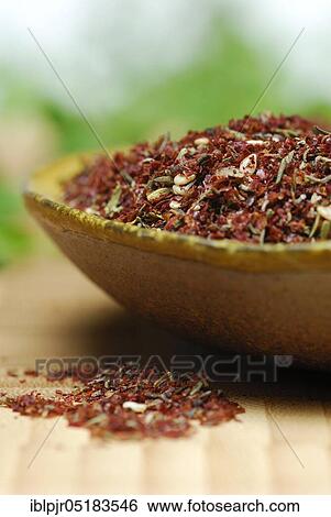 Zaatar, Za'atar, Zatar, Zahtar, spice mixture of sumac, sesame seeds, thyme, salt, North African cuisine, Oriental cuisine, Arabia View Large Photo Image Stock Photograph - Zaatar, Za'atar, Zatar, Zahtar, spice mixture of sumac, sesame seeds, thyme, salt, North African cuisine, Oriental cuisine, Arabia. Fotosearch