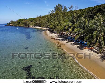 Aerial of Ong Lang beach, island of Phu Quoc, Vietnam, Asia View Large Photo Image Picture - Aerial of Ong Lang beach, island of Phu Quoc, Vietnam, Asia. Fotosearch