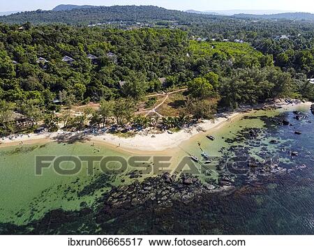 Aerial of Ong Lang beach, island of Phu Quoc, Vietnam, Asia View Large Photo Image Stock Photo - Aerial of Ong Lang beach, island of Phu Quoc, Vietnam, Asia. Fotosearch