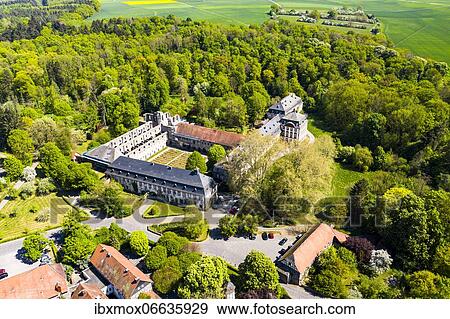 Aerial view, Arnsburg Monastery near Lich, Arnsburg, Hesse, Germany, Europe View Large Photo Image Stock Photo - Aerial view, Arnsburg Monastery near Lich, Arnsburg, Hesse, Germany, Europe. Fotosearch