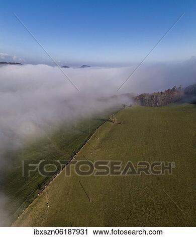 Aerial view Wisner Flue in the fog, Wisen, Solothurn, Switzerland, Europe View Large Photo Image Stock Image - Aerial view Wisner Flue in the fog, Wisen, Solothurn, Switzerland, Europe. Fotosearch