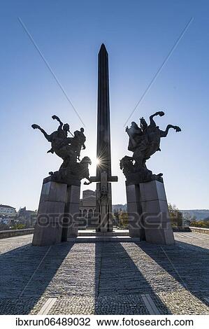 Backlight of the Monument of Asenevci, Veliko Tarnovo, Bulgaria, Europe View Large Photo Image Stock Image - Backlight of the Monument of Asenevci, Veliko Tarnovo, Bulgaria, Europe. Fotosearch