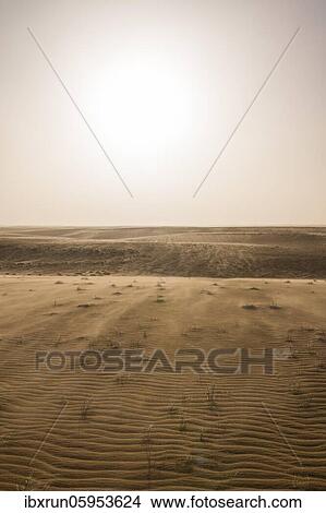 Picture - Backlit sand drifts, desert, Sahara, North of Chad. Fotosearch