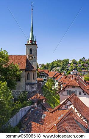 Bernese Old Town, Nydeggkirche, Nydegg district, Bern, Canton of Bern, Switzerland, Europe View Large Photo Image Stock Photo - Bernese Old Town, Nydeggkirche, Nydegg district, Bern, Canton of Bern, Switzerland, Europe. Fotosearch