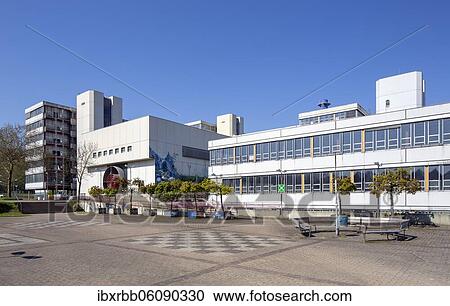 Stock Image - Bielefeld University, Main Campus, Bielefeld, East Westphalia, North Rhine-Westphalia, Germany, Europe. Fotosearch
