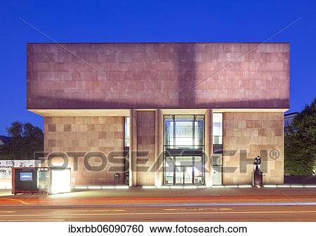 Stock Image - Bielefelder Kunsthalle, architect Philip Johnson, Bielefeld, East Westphalia, North Rhine-Westphalia, Germany, Europe. Fotosearch