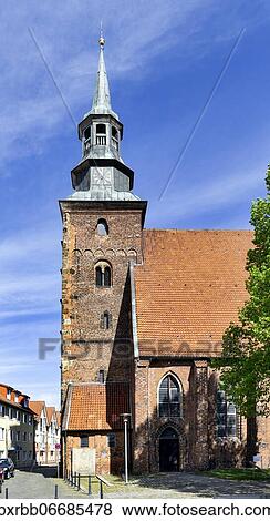 Stock Photo - Church St. Johannis, Norderstadt, Verden an der Aller, Lower Saxony, Germany, Europe. Fotosearch