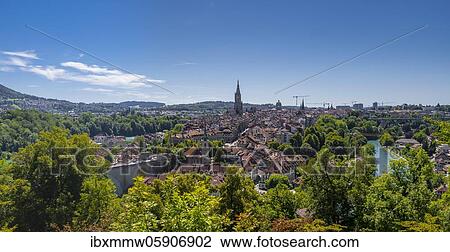 City view, view from the rose garden to the old town, Nydegg church and Bern cathedral, Nydegg district, River Aare, Bern, Canton of Bern, Switzerland, Europe View Large Photo Image Stock Image - City view, view from the rose garden to the old town, Nydegg church and Bern cathedral, Nydegg district, River Aare, Bern, Canton of Bern, Switzerland, Europe. Fotosearch