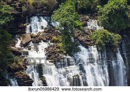 Stock Photo - Close up from the Kalandula Falls, Malanje province, Angola, Africa. Fotosearch