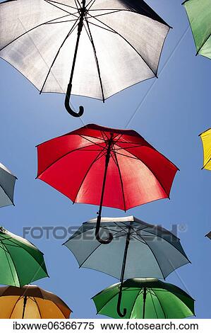 Colorful umbrellas as decoration in the old town, Novigrad, Adriatic coast, Istria, Croatia, Europe View Large Photo Image Stock Photography - Colorful umbrellas as decoration in the old town, Novigrad, Adriatic coast, Istria, Croatia, Europe. Fotosearch