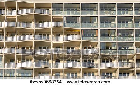 Curved balconies, block of houses, Magdeburg, Saxony-Anhalt, Germany, Europe View Large Photo Image Stock Image - Curved balconies, block of houses, Magdeburg, Saxony-Anhalt, Germany, Europe. Fotosearch