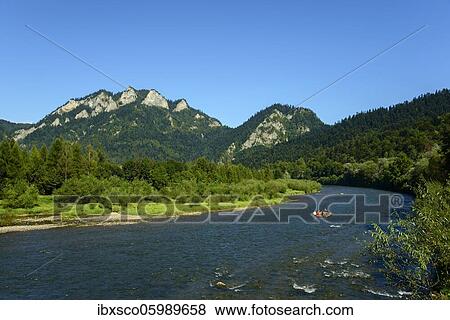 Dunajec near Cerveny Klastor, view of the Three Crowns Mountain in Poland, Pieniny National Park, Slovakia, Europe View Large Photo Image Stock Photo - Dunajec near Cerveny Klastor, view of the Three Crowns Mountain in Poland, Pieniny National Park, Slovakia, Europe. Fotosearch