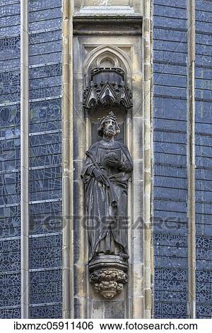 Emperor with sceptre and orb, figure on the facade of the Gothic Lamberti Church, Münster, North Rhine-Westphalia, Germany, Europe View Large Photo Image Stock Photograph - Emperor with sceptre and orb, figure on the facade of the Gothic Lamberti Church, Münster, North Rhine-Westphalia, Germany, Europe. Fotosearch