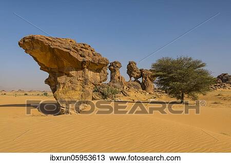 Eroded, fissured Rock formations, Ennedi plateau, Chad, Africa View Large Photo Image Stock Image - Eroded, fissured Rock formations, Ennedi plateau, Chad, Africa. Fotosearch