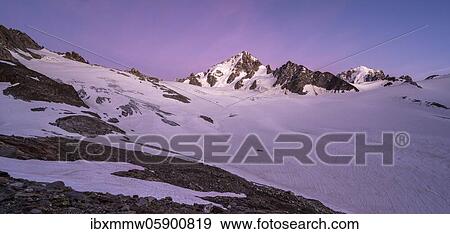 Evening mood, Glacier du Tour, Glacier and mountain peaks, High alpine landscape, Mitte Aiguille du Chardonnet, Chamonix, Haute-Savoie, France, Europe View Large Photo Image Stock Photo - Evening mood, Glacier du Tour, Glacier and mountain peaks, High alpine landscape, Mitte Aiguille du Chardonnet, Chamonix, Haute-Savoie, France, Europe. Fotosearch
