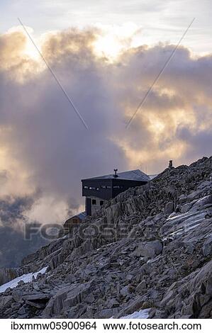 Evening mood, Refuge Albert 1er, Glacier du Tour, Glacier and mountain tops, High alpine landscape, Chamonix, Haute-Savoie, France, Europe View Large Photo Image Picture - Evening mood, Refuge Albert 1er, Glacier du Tour, Glacier and mountain tops, High alpine landscape, Chamonix, Haute-Savoie, France, Europe. Fotosearch