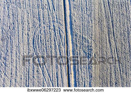 Field path and lanes on field covered with hoarfrost, structure, drone shot, aerial view, Mondseeland, Salzkammergut, Upper Austria, Austria, Europe View Large Photo Image Stock Image - Field path and lanes on field covered with hoarfrost, structure, drone shot, aerial view, Mondseeland, Salzkammergut, Upper Austria, Austria, Europe. Fotosearch