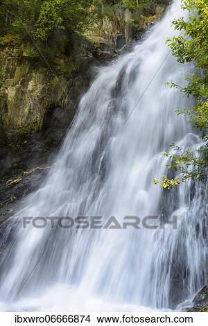 Flowing water at the Gartel waterfall in Hohe Tauern National Park, Austria, Europe View Large Photo Image Picture - Flowing water at the Gartel waterfall in Hohe Tauern National Park, Austria, Europe. Fotosearch