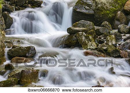 Flowing water at the Gössnitz waterfall in Hohe Tauern National Park, Austria, Europe View Large Photo Image Stock Image - Flowing water at the Gössnitz waterfall in Hohe Tauern National Park, Austria, Europe. Fotosearch