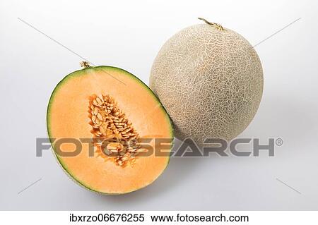 Fresh melon, sliced with seeds visible, white background View Large Photo Image Stock Photography - Fresh melon, sliced with seeds visible, white background. Fotosearch