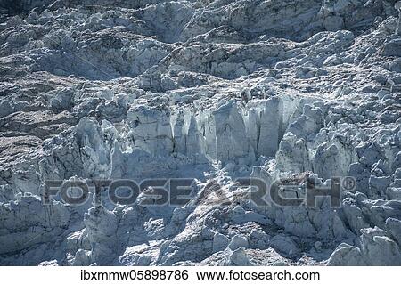 Furrowed glacier ice, glacier tongue, Glacier des Bossons, La Jonction, Chamonix, Haute-Savoie, France, Europe View Large Photo Image Stock Photograph - Furrowed glacier ice, glacier tongue, Glacier des Bossons, La Jonction, Chamonix, Haute-Savoie, France, Europe. Fotosearch