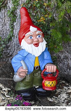 Garden gnome with lantern View Large Photo Image Stock Photograph - Garden gnome with lantern. Fotosearch