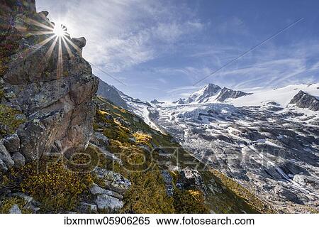 Glacier du Tour, Glacier and mountain peaks, High alpine landscape, Aiguille de Chardonnet, Chamonix, Haute-Savoie, France, Europe View Large Photo Image Stock Photography - Glacier du Tour, Glacier and mountain peaks, High alpine landscape, Aiguille de Chardonnet, Chamonix, Haute-Savoie, France, Europe. Fotosearch