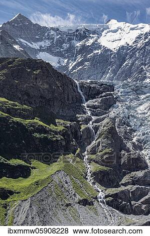 Glacier Grindelwald-Fieschergletscher and summit of Walcherhorn, Bernese Oberland, Switzerland, Europe View Large Photo Image Stock Photo - Glacier Grindelwald-Fieschergletscher and summit of Walcherhorn, Bernese Oberland, Switzerland, Europe. Fotosearch