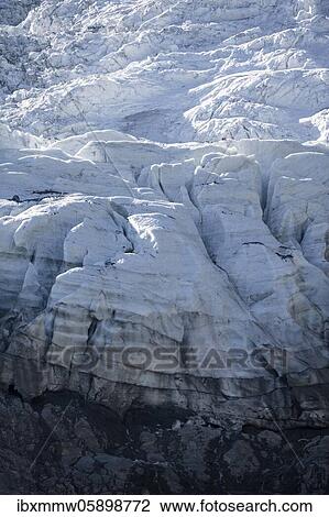 Glacier ice with crevasses, glacier tongue, glacier margin, Glacier des Bossons, La Jonction, Chamonix, Haute-Savoie, France, Europe View Large Photo Image Stock Image - Glacier ice with crevasses, glacier tongue, glacier margin, Glacier des Bossons, La Jonction, Chamonix, Haute-Savoie, France, Europe. Fotosearch
