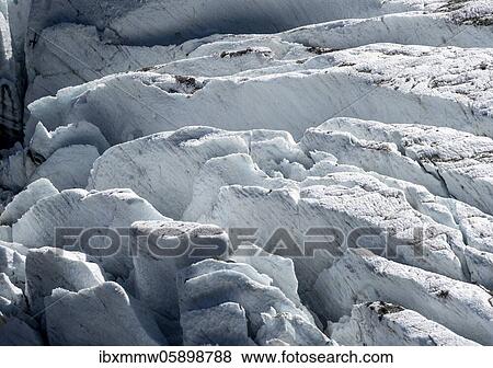 Glacier ice with crevasses, glacier tongue, Glacier des Bossons, La Jonction, Chamonix, Haute-Savoie, France, Europe View Large Photo Image Stock Photo - Glacier ice with crevasses, glacier tongue, Glacier des Bossons, La Jonction, Chamonix, Haute-Savoie, France, Europe. Fotosearch