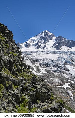 Glacier tongue of Glacier du Tour, glaciers and mountain peaks, high alpine landscape, summit of Aiguille de Chardonnet, Chamonix, Haute-Savoie, France, Europe View Large Photo Image Stock Photography - Glacier tongue of Glacier du Tour, glaciers and mountain peaks, high alpine landscape, summit of Aiguille de Chardonnet, Chamonix, Haute-Savoie, France, Europe. Fotosearch