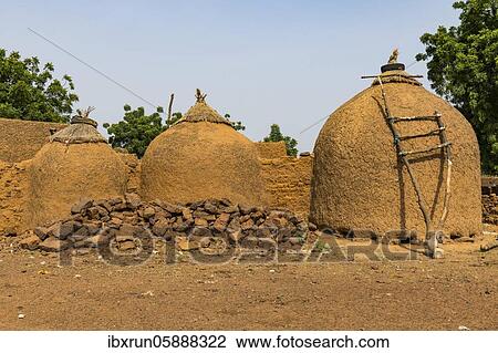 Grain storage, Yaama, Niger, Africa View Large Photo Image Stock Image - Grain storage, Yaama, Niger, Africa. Fotosearch